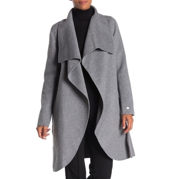 Soia & Kyo Simonne Open Front Wool Blend Coat NEW - Picture 2 of 9